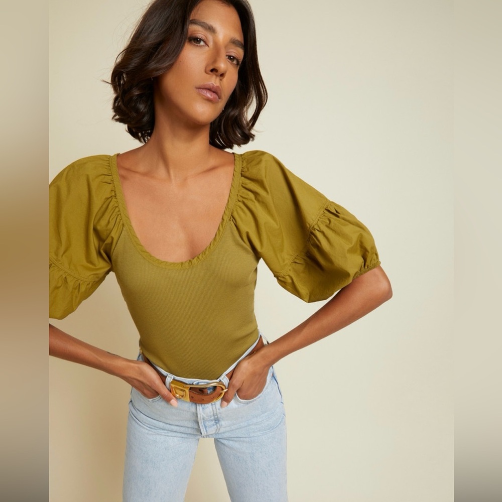 Nation LTD Sonora Seamed Combo Tee
NWOT Olive Green